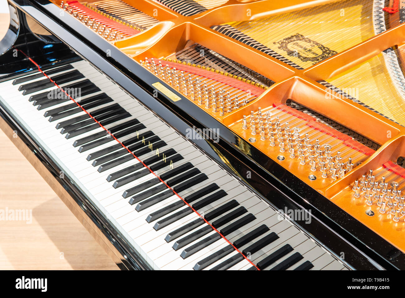 Berlin, Allemagne, le 30 août 2018, white et black keys dans Yamaha piano  au Yamaha Music Europe Exposition Exposition à l'IFA 2018 Innovations  mondiales montrent Photo Stock - Alamy