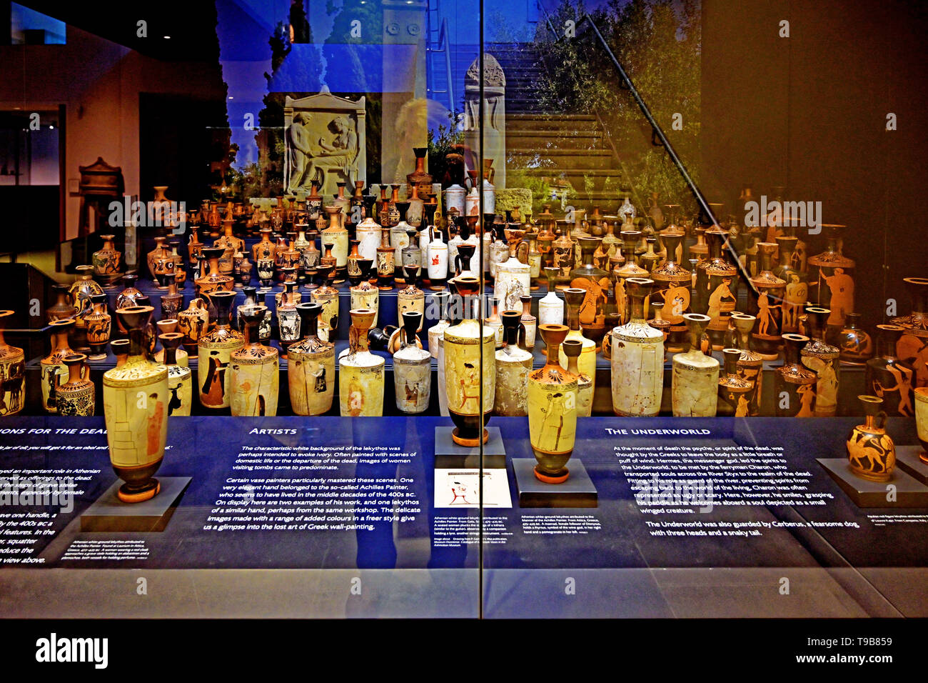 Oxford Ashmolean Museum le grec ancien collection de vases et de poteries Banque D'Images