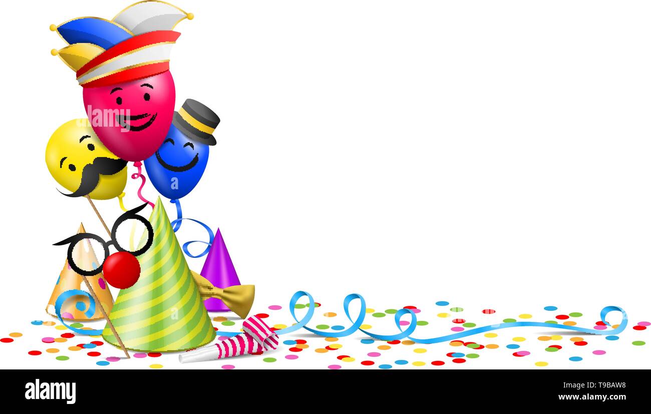 Carnival Karneval bannière graphique de vecteur Illustration de Vecteur