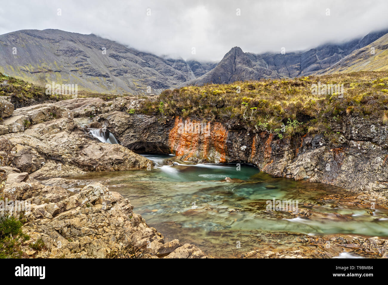 Conte de piscines sur l'île de Skye en Ecosse Banque D'Images