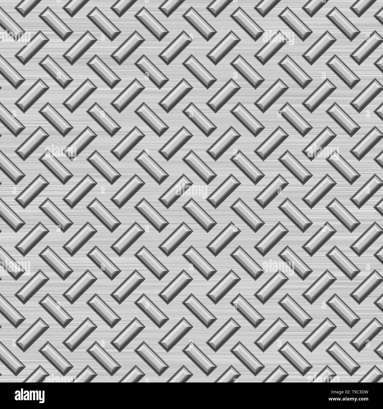 Revêtement de métal frappé Seamless Texture Tile Banque D'Images