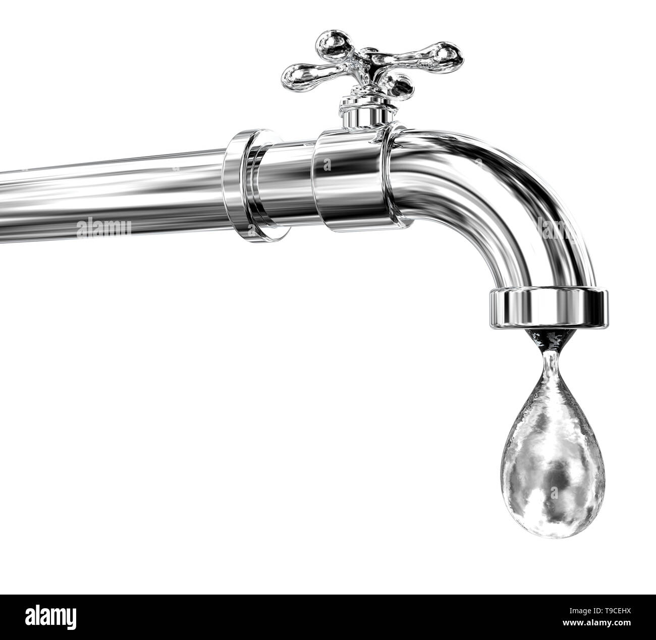 L'eau du robinet, illustration Banque D'Images