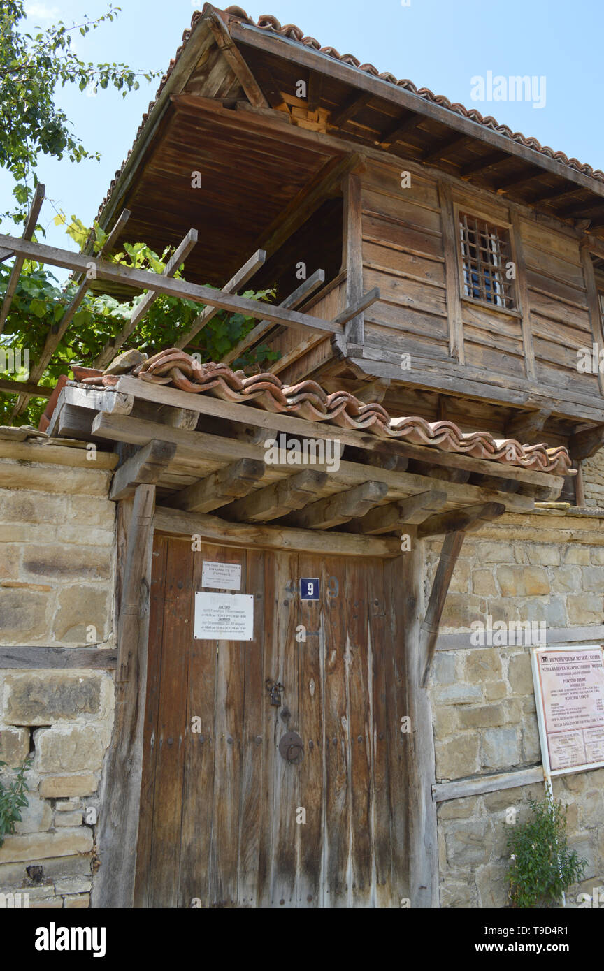 Maison dans village de Medven, Bulgarie Banque D'Images