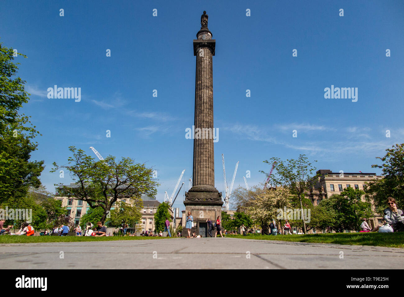 Le Melville Monument à St Andrew's Square, Édimbourg, Écosse Banque D'Images