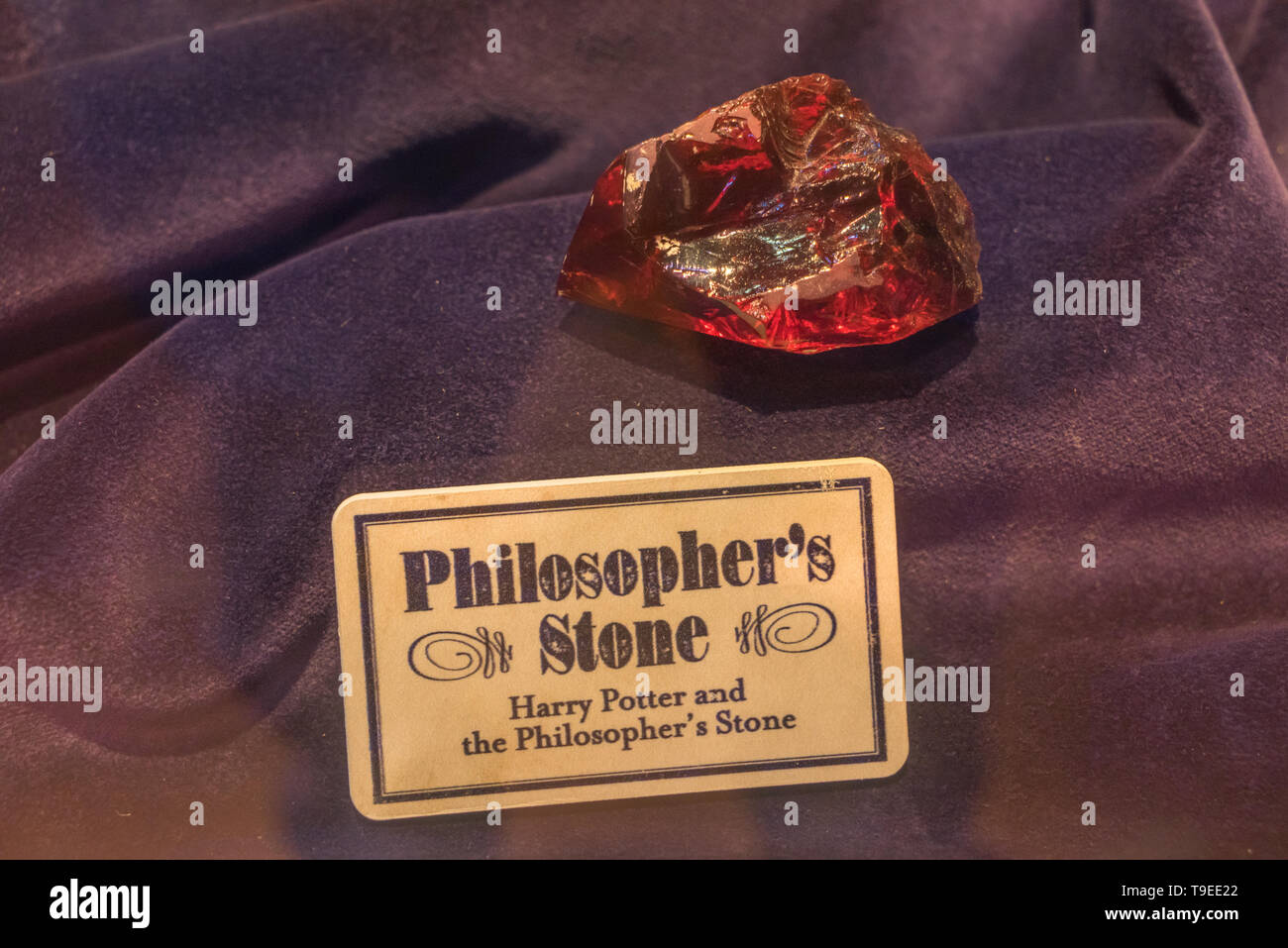 Pierre philosophale, prop utilisé dans la production des films, Warner Bros Studio Tour 'La réalisation d'Harry Potter', Leavesden, Londres, Royaume-Uni Banque D'Images