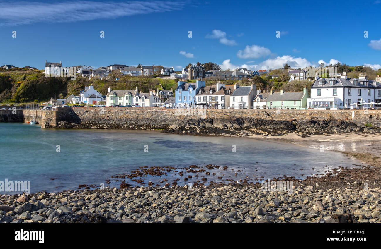 Vue sur Portpatrick à Dumfries and Galloway en Écosse Banque D'Images