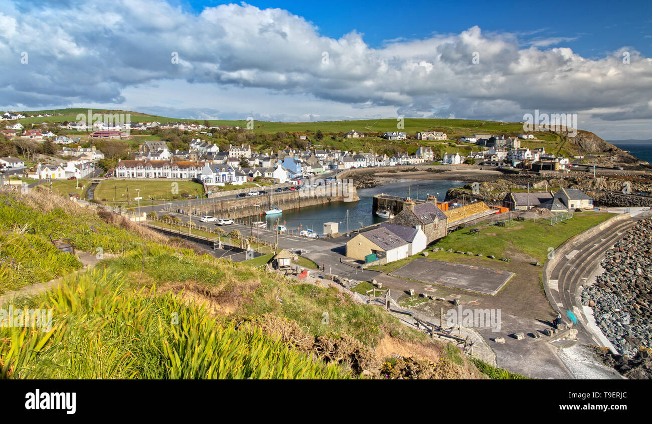 Vue sur Portpatrick à Dumfries and Galloway en Écosse Banque D'Images