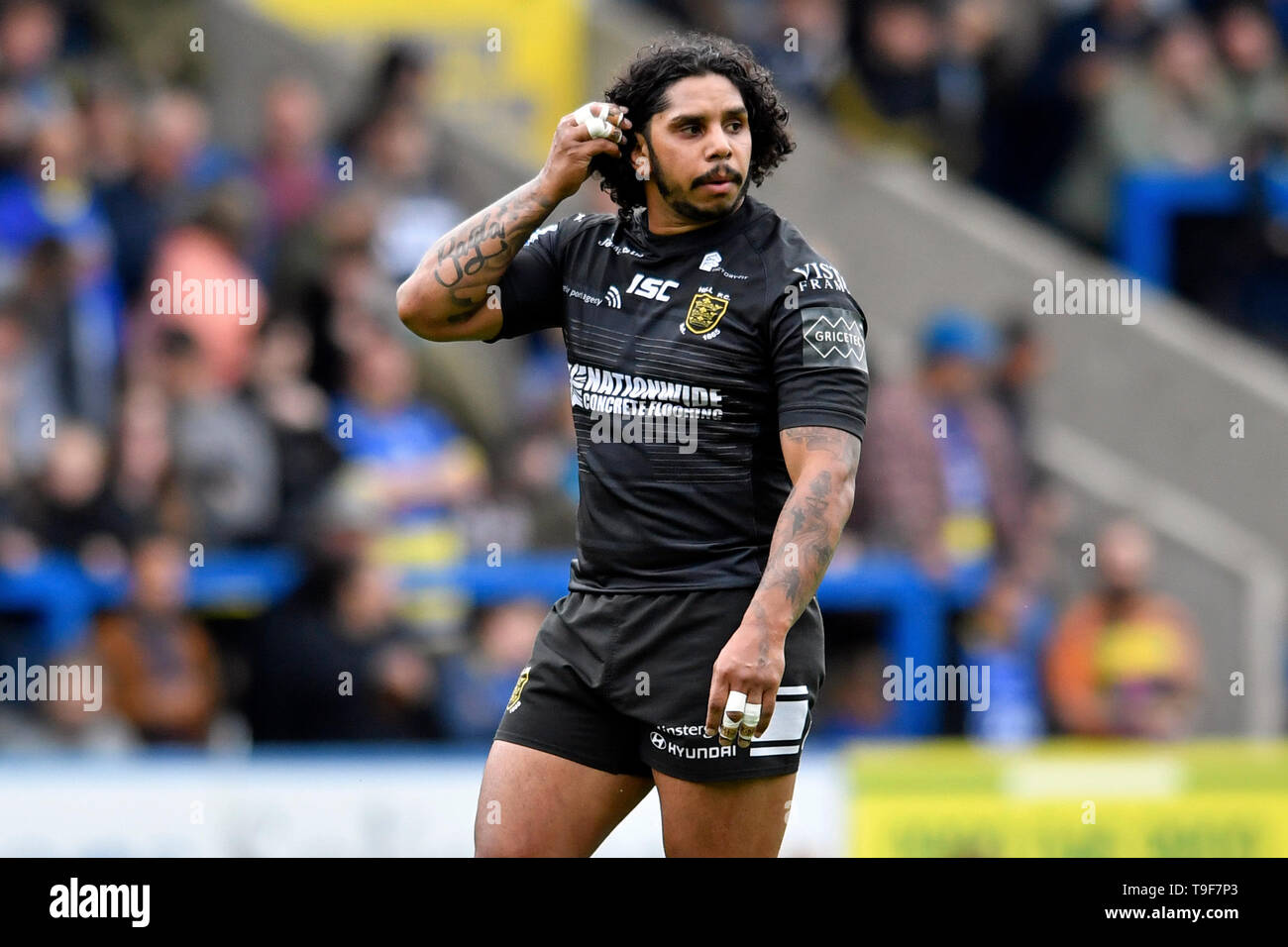Stade Halliwell Jones, Warrington, Royaume-Uni. 18 mai, 2019. Super League rugby Betfred, Warrington Wolves contre Hull FC ; Albert Kelly de Hull FC : Action Crédit Plus Sport/Alamy Live News Banque D'Images