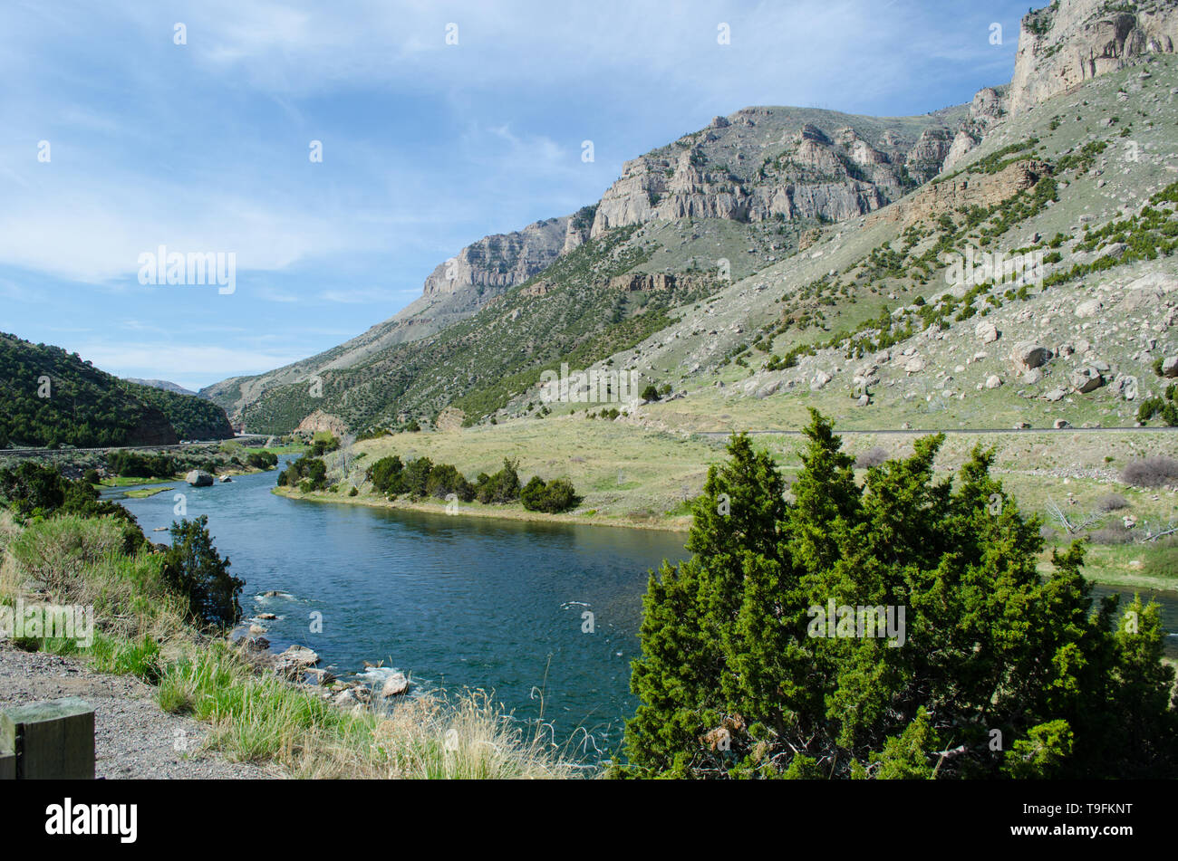 Wind River Canyon, Wyoming Banque D'Images