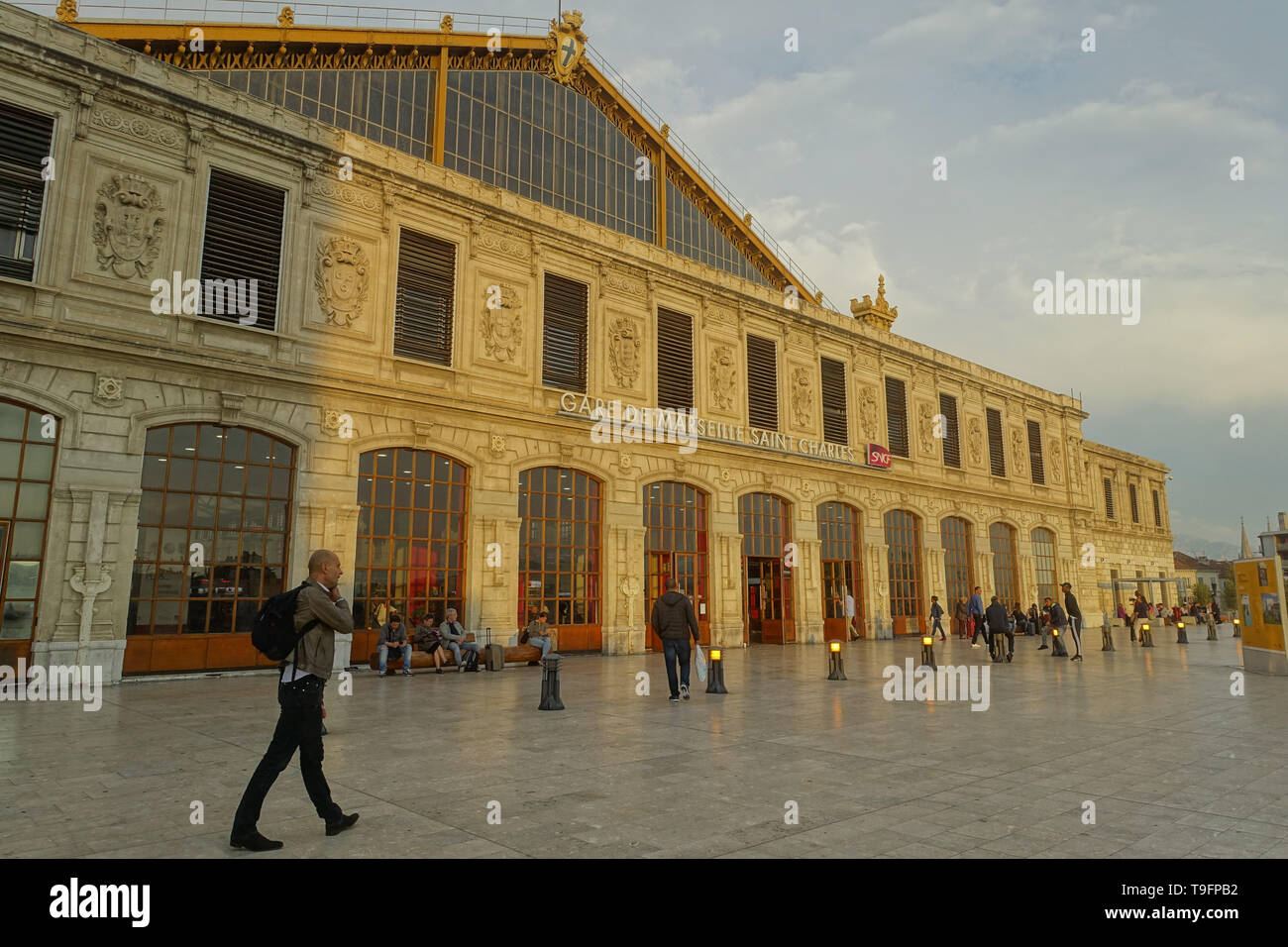Bahnhof, Marseille Saint Charles - Marseille, Gare Saint Charles Banque D'Images