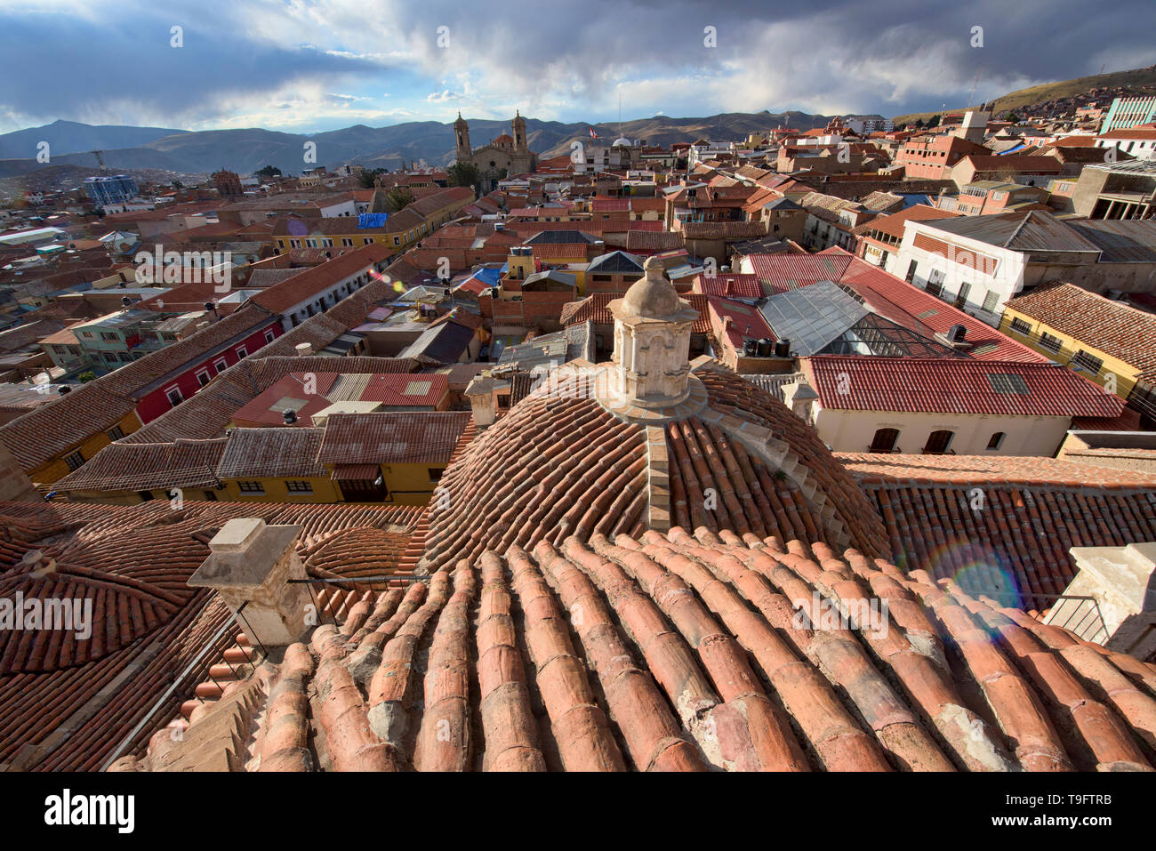 Vue sur le toit de l'Église et couvent de San Francisco, Potosí, Bolivie Banque D'Images