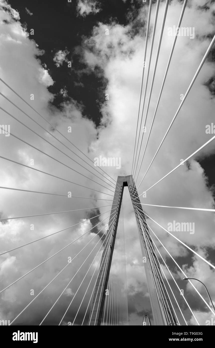 Cooper River Bridge, Charleston, Caroline du Sud Banque D'Images