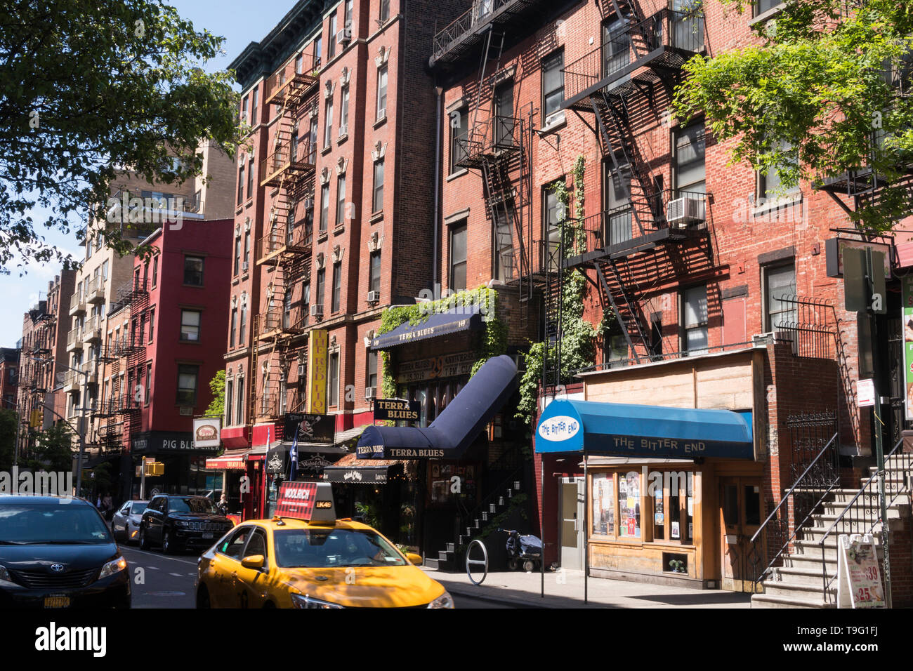 La Bleecker Street, Greenwich Village, NEW YORK Banque D'Images