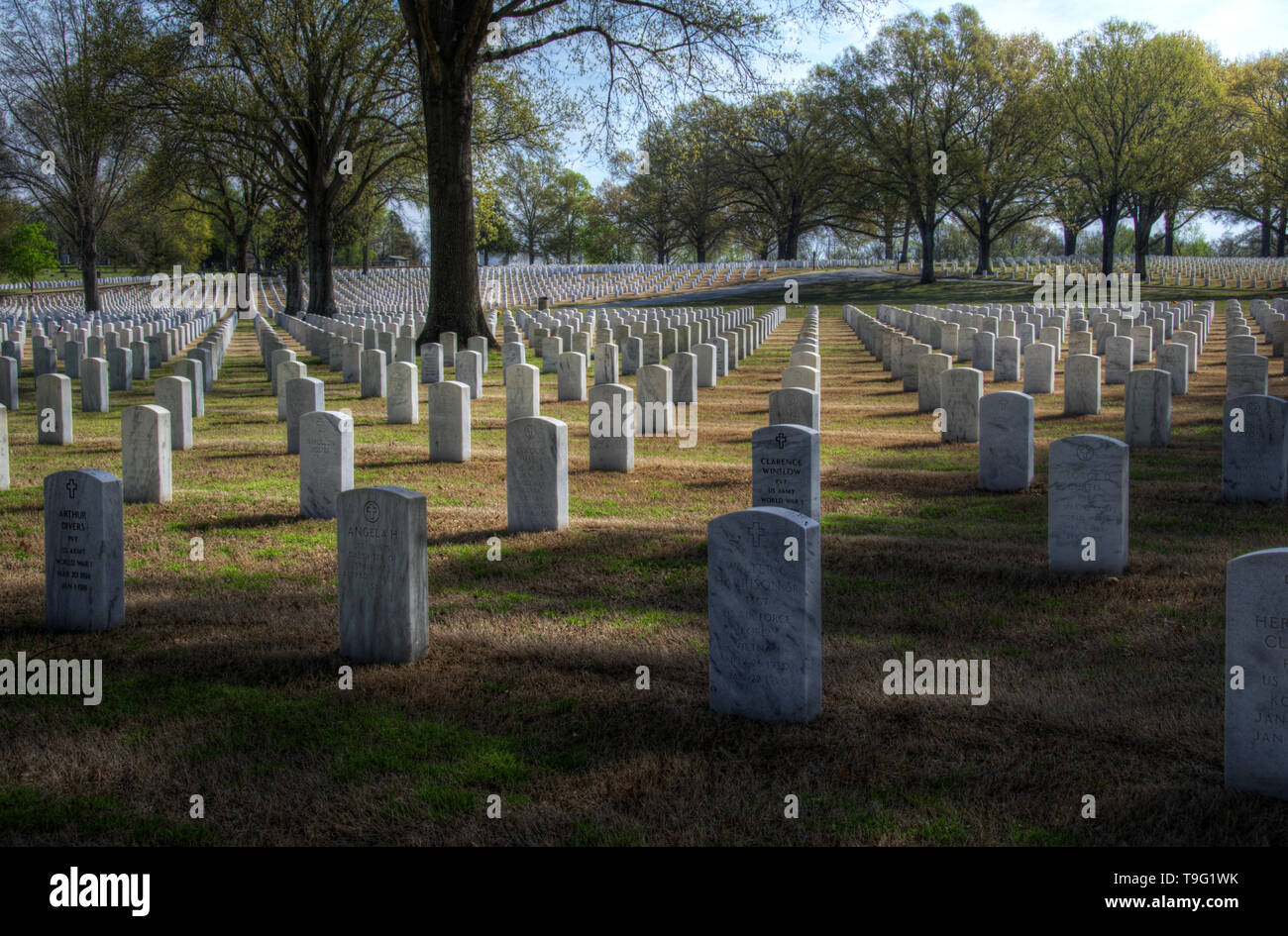 Little Rock National Cemetery Banque D'Images