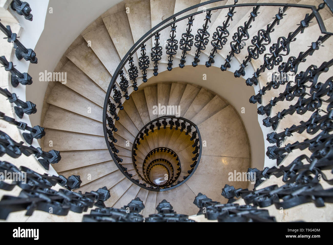 Roman - circulaire staircaise Italien Banque D'Images