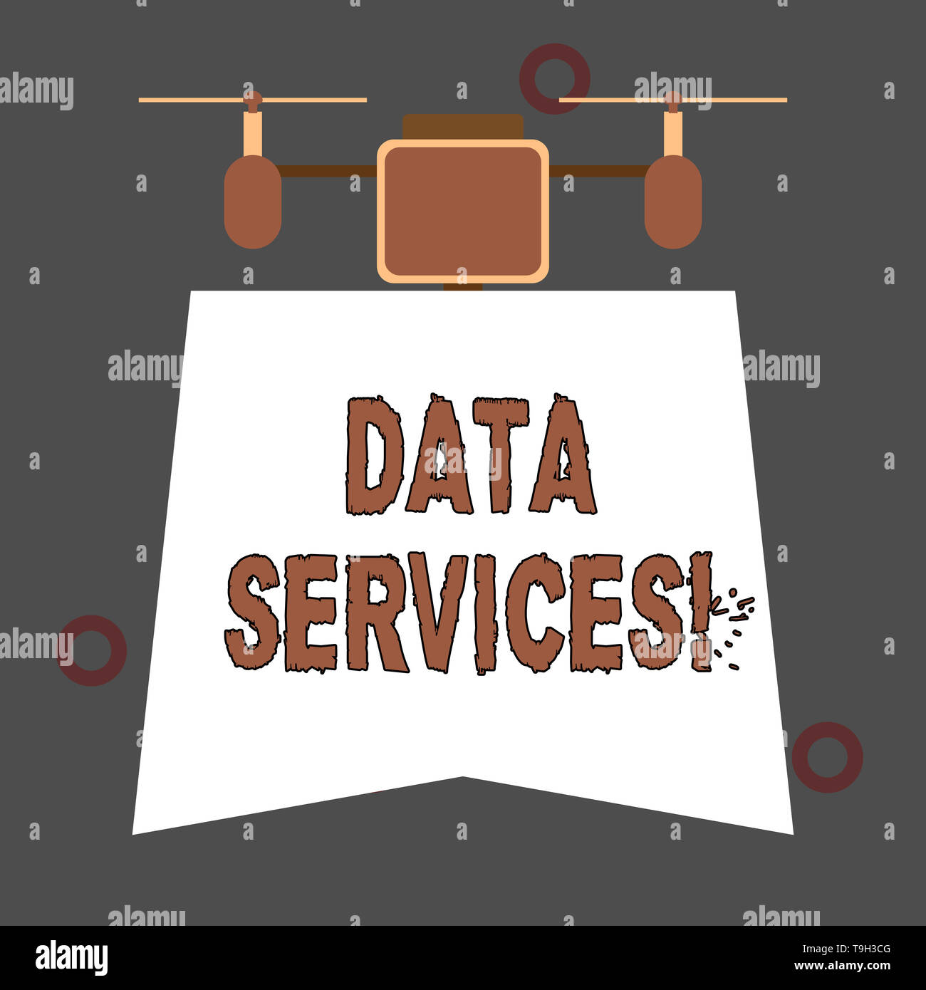 Texte de l'écriture des services de données. Photo conceptuelle des services qui aident à analysisage données client Banque D'Images