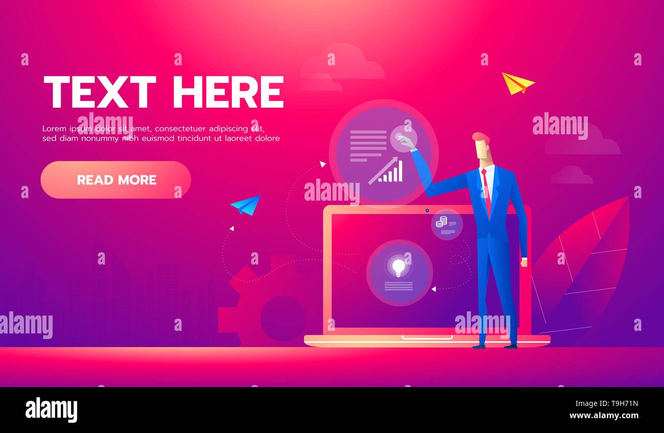 L'analyse d'affaires bannière concept avec des personnages. Peut utiliser pour les bandeaux web, infographie, images d'affaires. Vector illustration isométrique à plat. Illustration de Vecteur