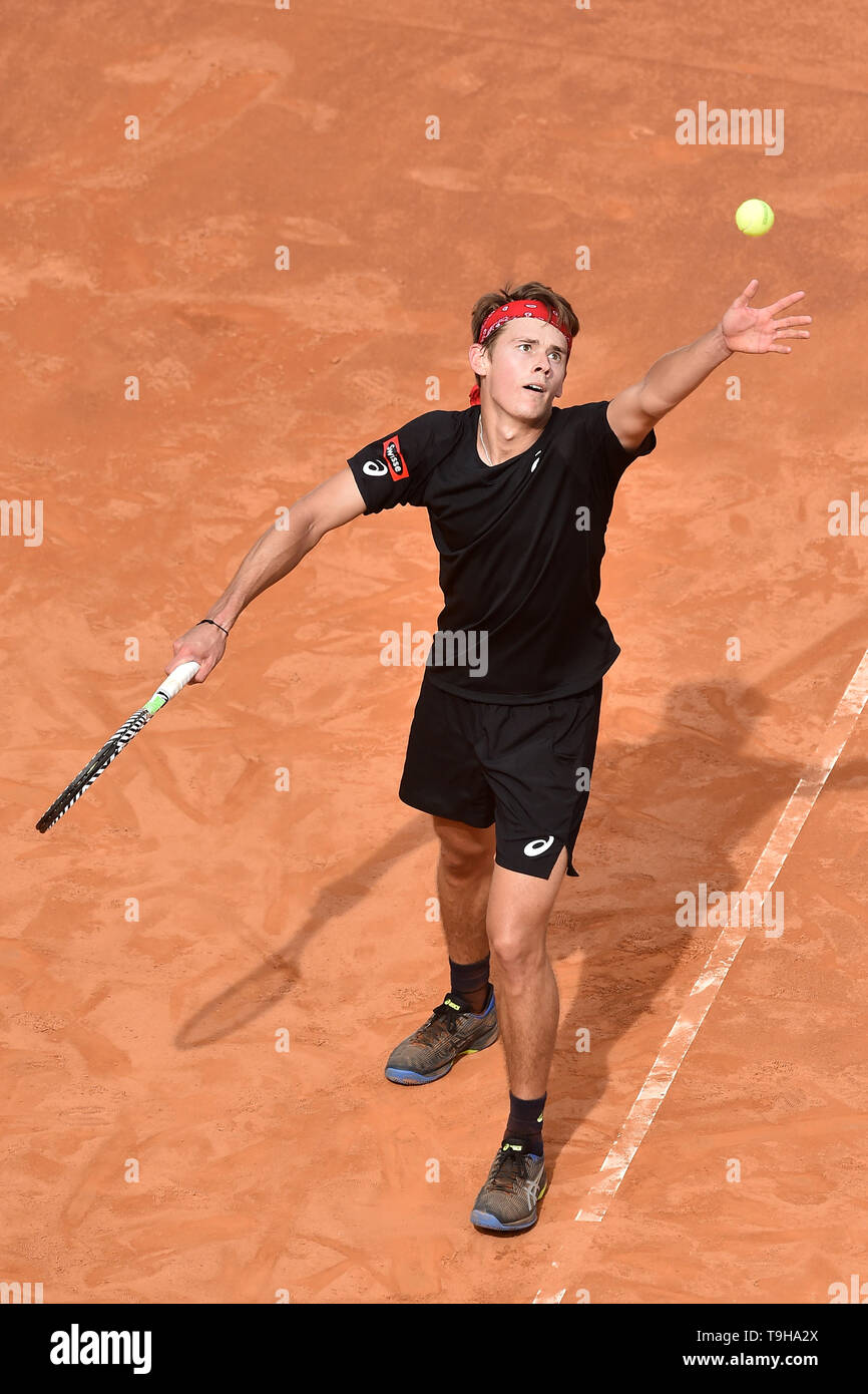 Alex De Minaur de l'Australie en action lors du match contre Marco Cecchinato de l'Italie. Roma 13-05-2018 Foro Italico Internazionali BNL D'Italia Banque D'Images