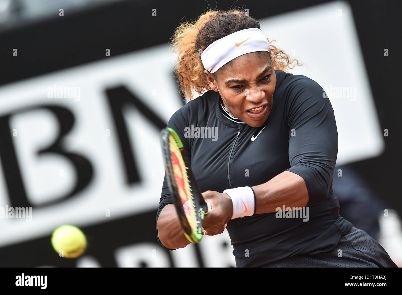 Serena Williams, de l'United States en action lors du match contre Rebecca Peterson de Suède Roma 13-05-2018 Foro Italico Internazionali BNL d'I Banque D'Images