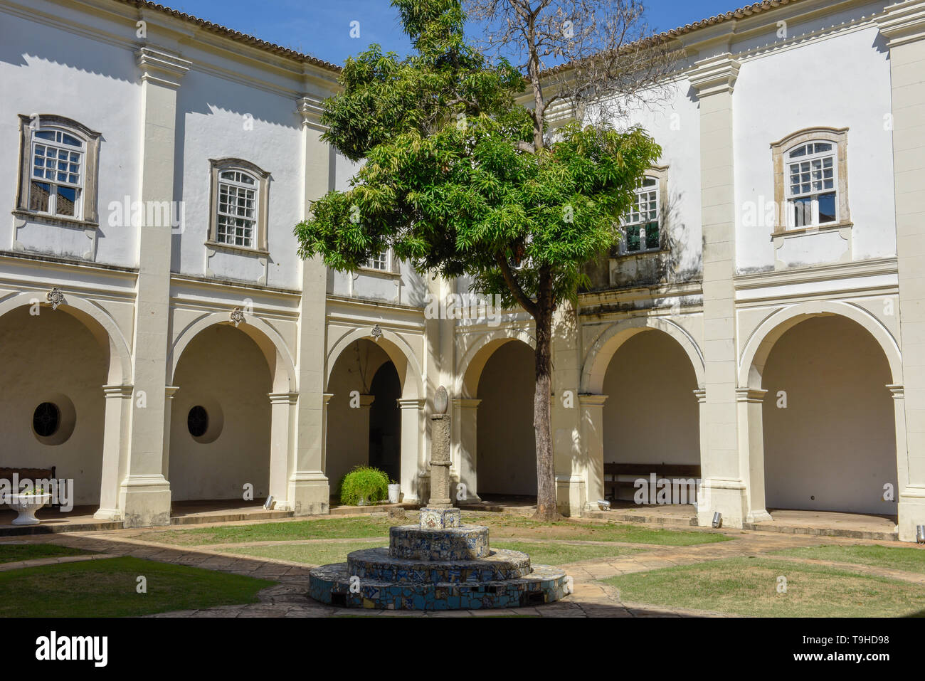L'architecture coloniale de Pelourinho à Salvador de Bahia au Brésil Banque D'Images