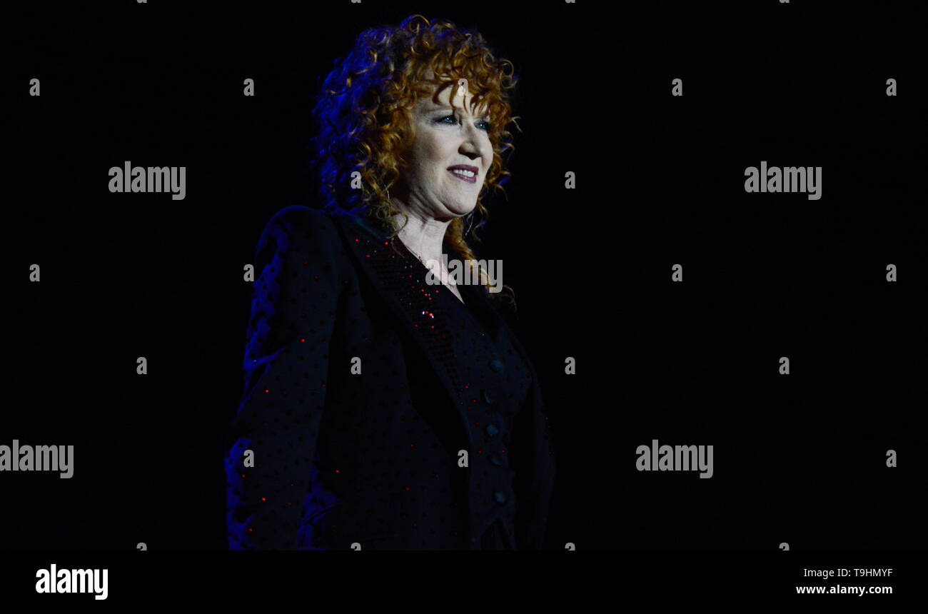 Padova, Italie. 18 mai, 2019. Fiorella Mannoia effectue vivre pour son 'Tour' Personale au Gran Teatro Geox. Credit : Mariano Montella/Pacific Press/Alamy Live News Banque D'Images