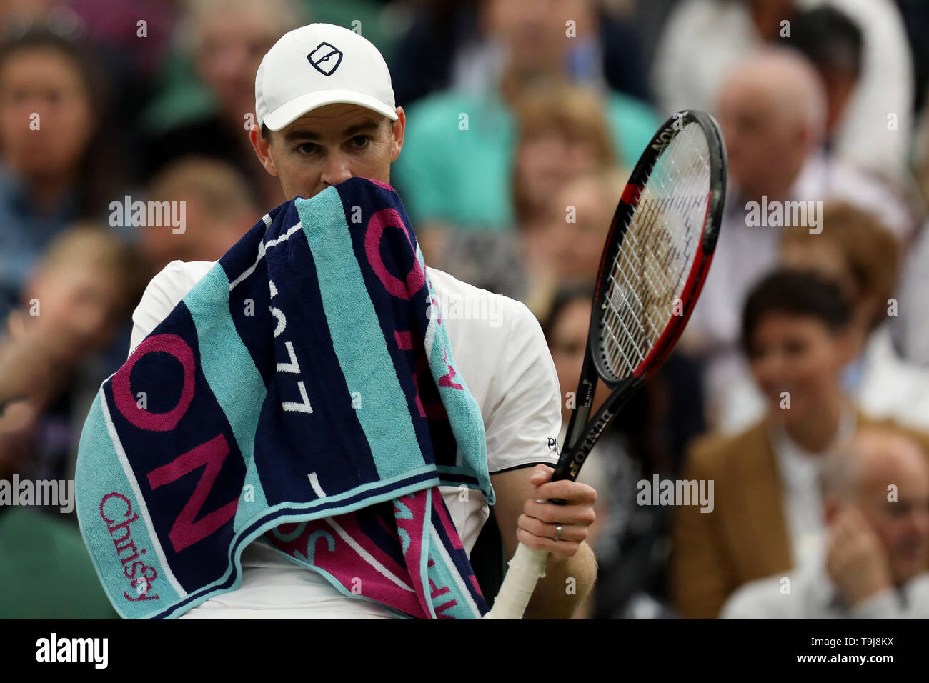 Londres, Royaume-Uni. 19 mai 2019. Les joueurs de tennis de Wimbledon Jour ; Jamie Murray (GBR) lors de son match de double avec Goran Ivanisevic (CRO) : Action de Crédit Plus Sport Images/Alamy Live News Banque D'Images