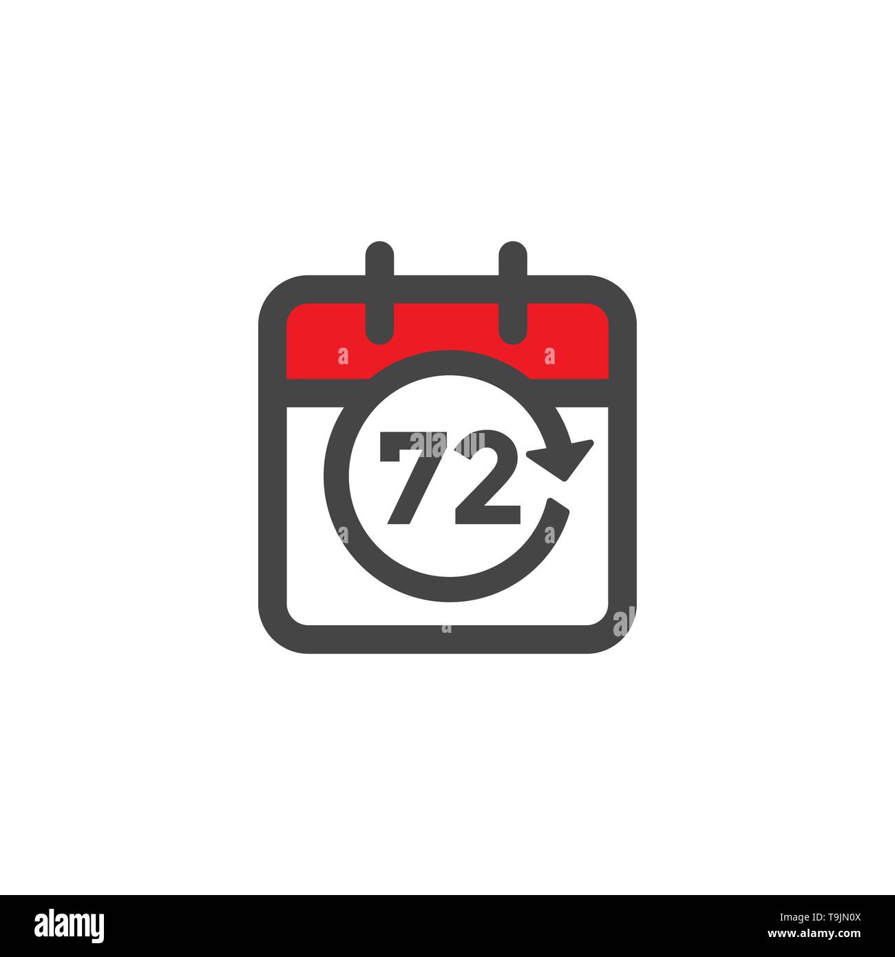 L'icône w Gestion du temps, dépêchez-vous, la date limite et à l'heure symbolique Illustration de Vecteur