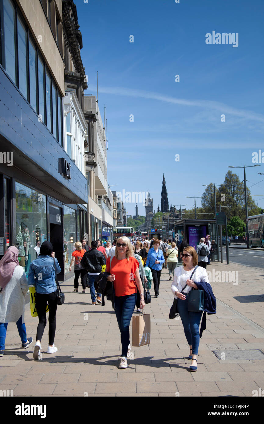 Princes street, mesdames, shopping, Édimbourg, Écosse, Royaume-Uni Banque D'Images