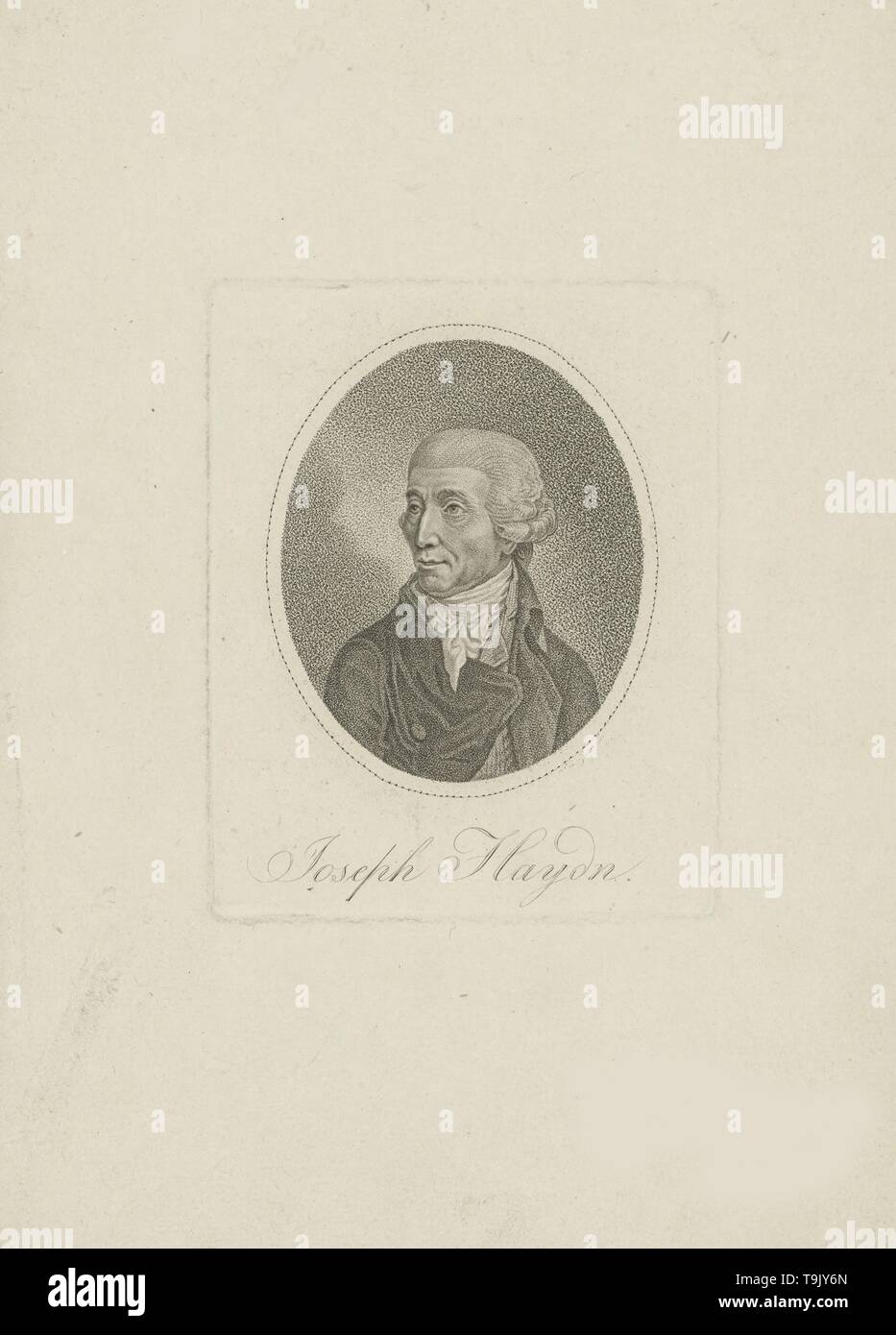 Portrait du compositeur Joseph Haydn (1732-1809). Musée : collection privée. Auteur : anonyme. Banque D'Images
