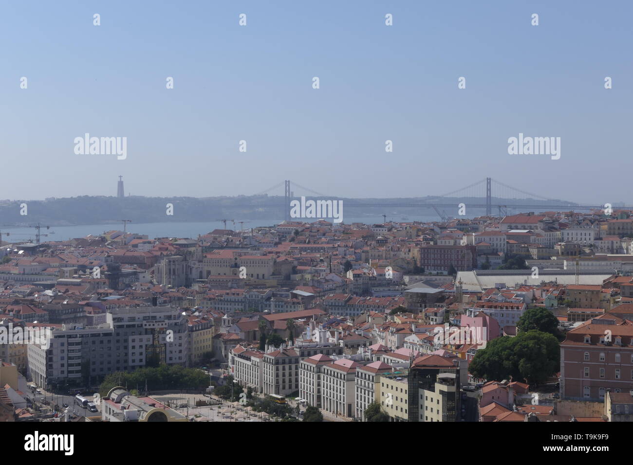 Vue sur la vieille ville de Lisbonne, Portugal Banque D'Images