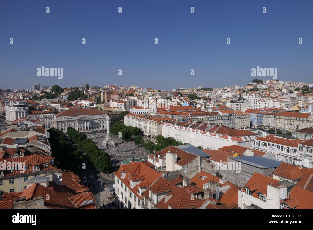 Vue sur la vieille ville de Lisbonne, Portugal Banque D'Images