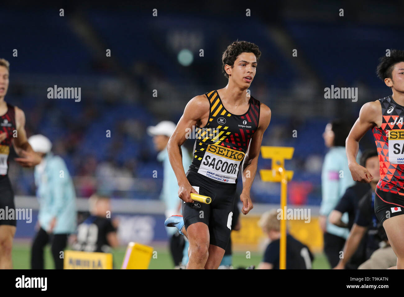 YOKOHAMA, Japon - 10 MAI : Jonathan Sacoor de Belgique durant le jour 1 de l'IAAF 2019 Championnats du monde au relais Nissan Stadium le samedi 11 mai 2019 à Yokohama, au Japon. (Photo de Roger Sedres pour l'IAAF) Banque D'Images