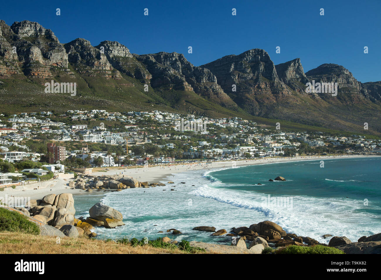 La plage de Boulders à Cape Town, Afrique du Sud Banque D'Images