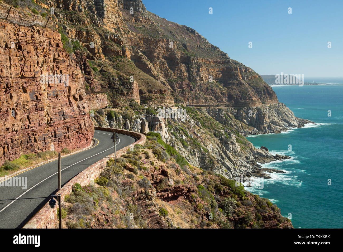 Belvédère à Chapman's Peak à Cape Town, Afrique du Sud Banque D'Images