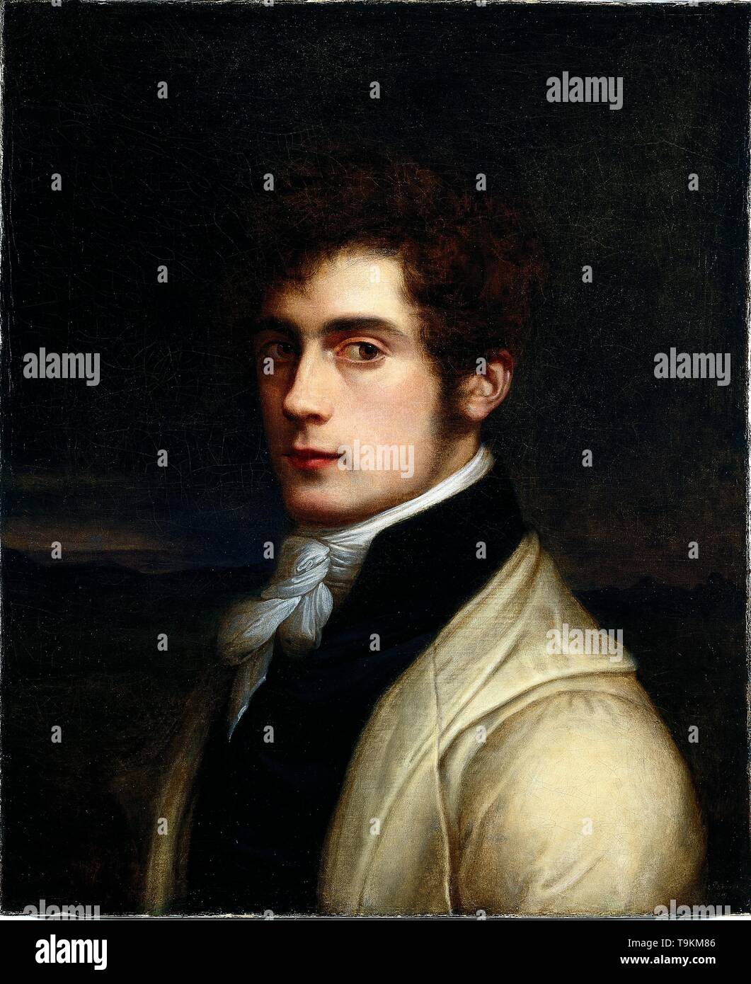 Self-Portrait. Musée : Museum für Kunst und Regionalgeschichte Heinsberg. Auteur : Carl Joseph Begas. Banque D'Images