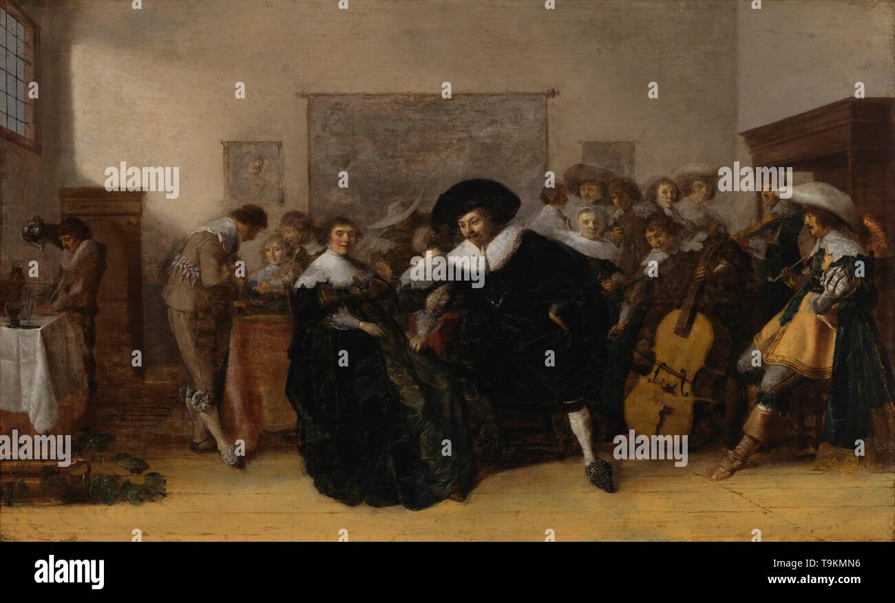 Une Société de musique. Musée : Sinebrychoffin Taidemuseo, Helsinki. Auteur : ANTHONIE PALAMEDESZ. Banque D'Images