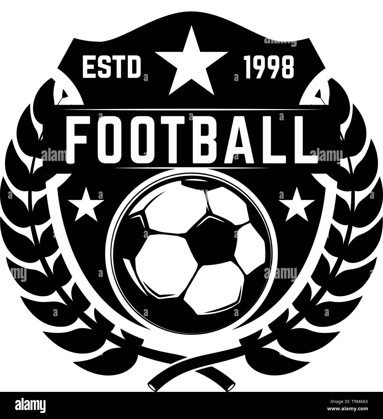 L Embleme Du Club De Soccer L Element De Conception De Logo Label Signe De L Affiche Vector Illustration Image Vectorielle Stock Alamy