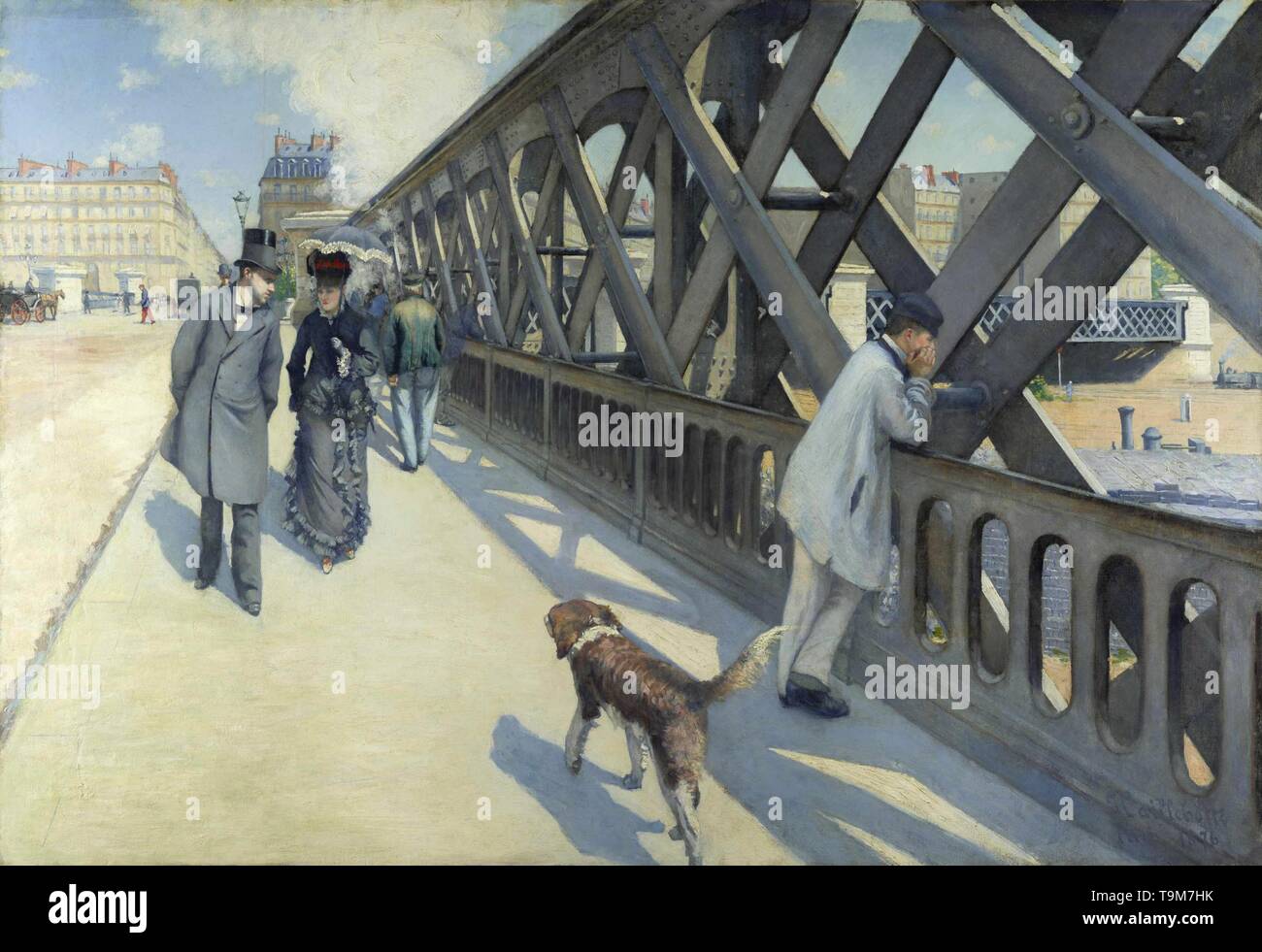 Le Pont de l'Europe. Musée : Musée du Petit Palais, Genève. Auteur : GUSTAVE CAILLEBOTTE. Banque D'Images