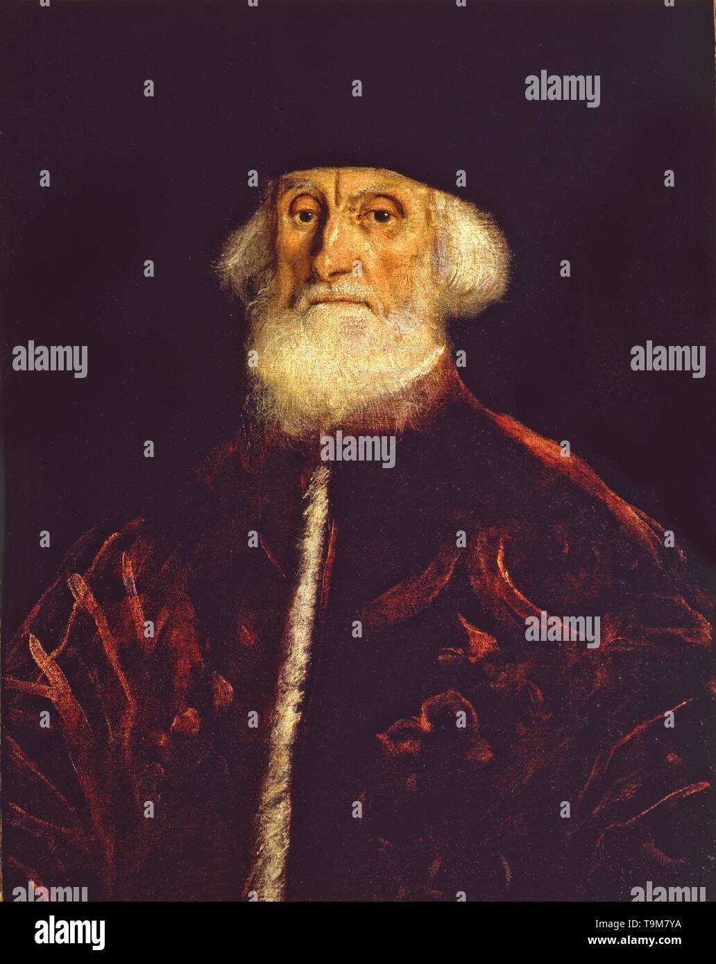 Portrait de Jacopo Soranzo Procureur. Musée : Pinacoteca del Castello Sforzesco, Milan. Banque D'Images