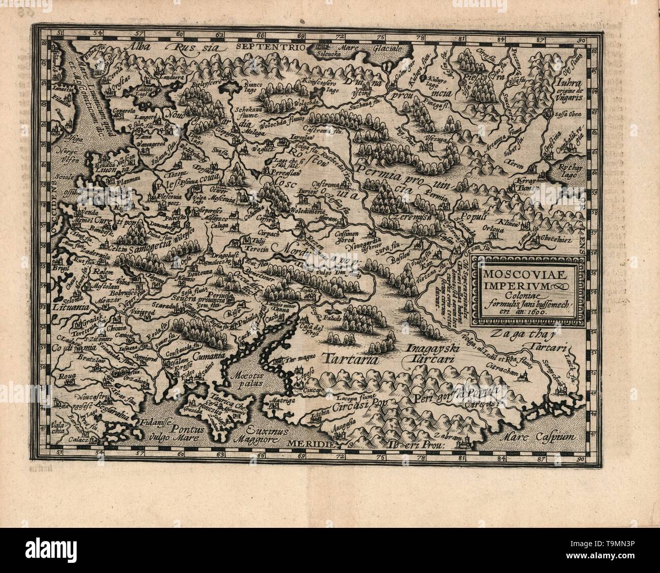 Moscoviae Imperium. Musée : collection privée. Auteur : Matthias QUAD. Banque D'Images