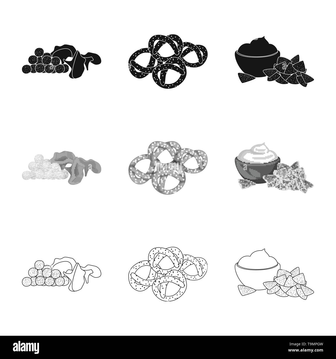 Bretzel,maïs,pirate,bois,DE,cookies,champignons,allemand,dessert,chanterelles,doux,crème,snack,chaud,aigre,apéritif,pain croustillant,bol,salé,biscuit,farine,jaune,pie, petit déjeuner,nettoyer,blanc,goût seasonin,ingrédient,,bio,produits,croquant,cuisine,set,arôme,vector icon,illustration,collection,isolé,design,graphisme,élément vecteur vecteurs,signer , Illustration de Vecteur