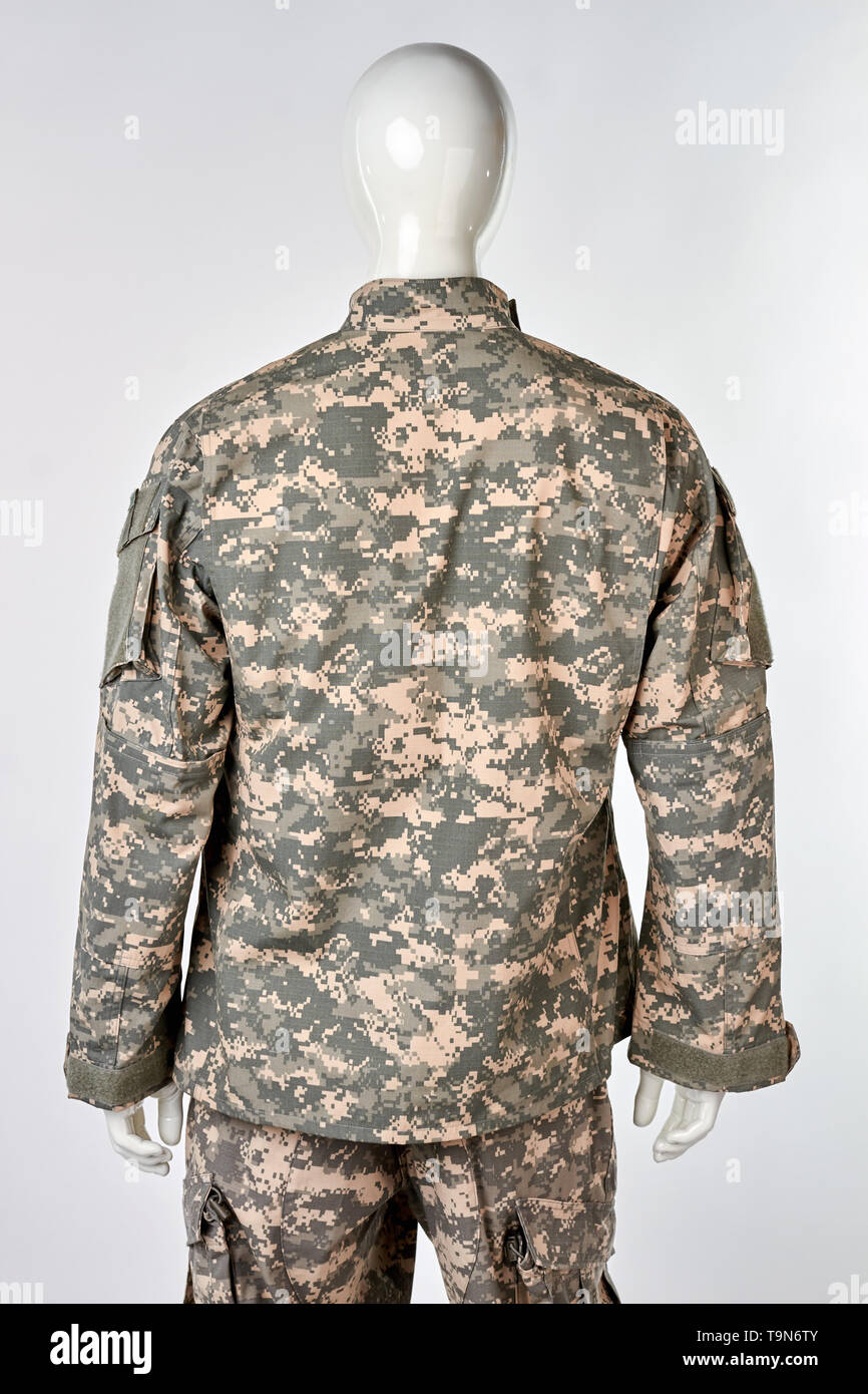 L'uniforme militaire, vue de dos, Close up Photo Stock - Alamy