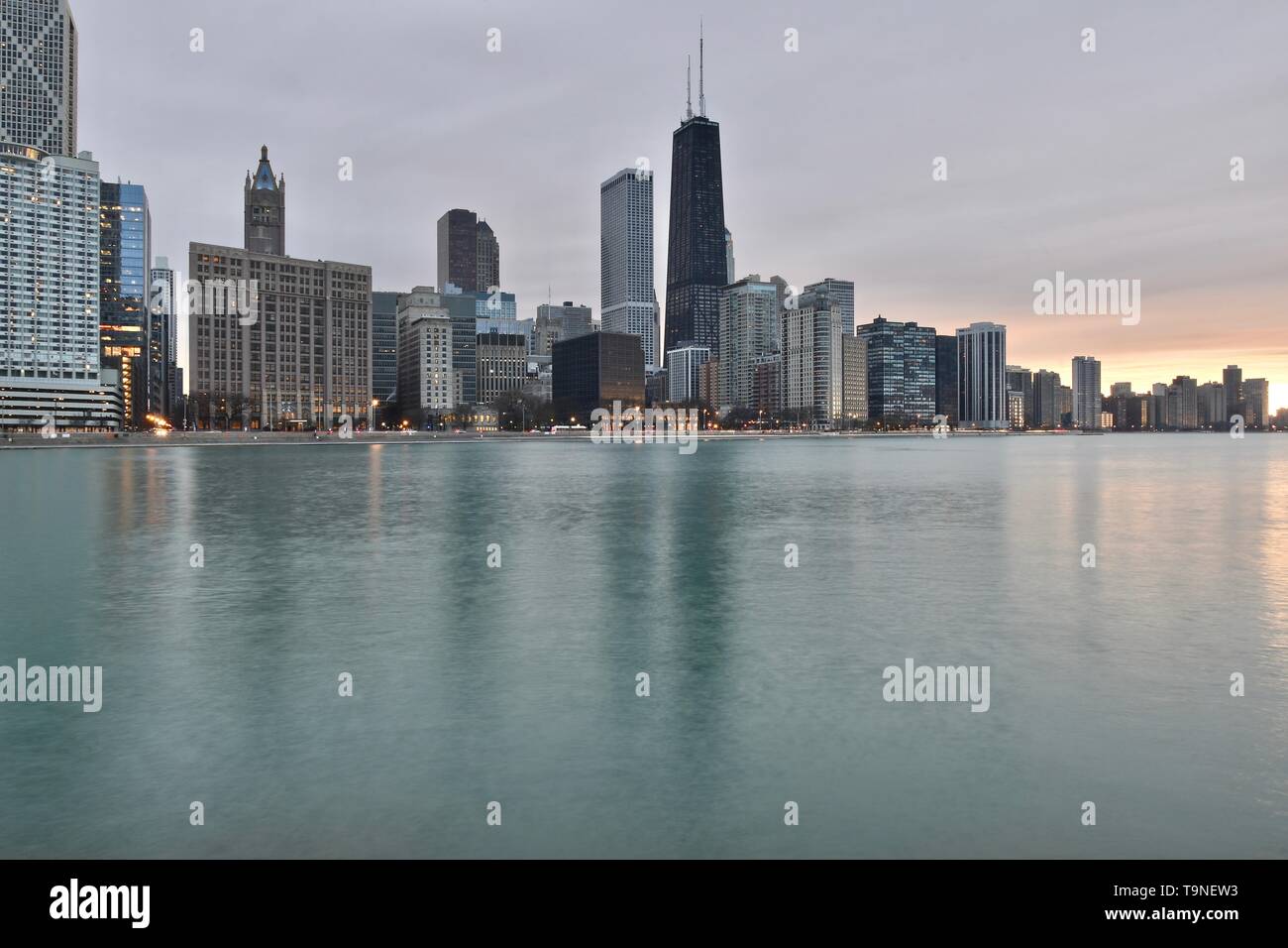 Le John Hancock Center, près de North Side, Chicago, Illinois, États-Unis d'Amérique Banque D'Images