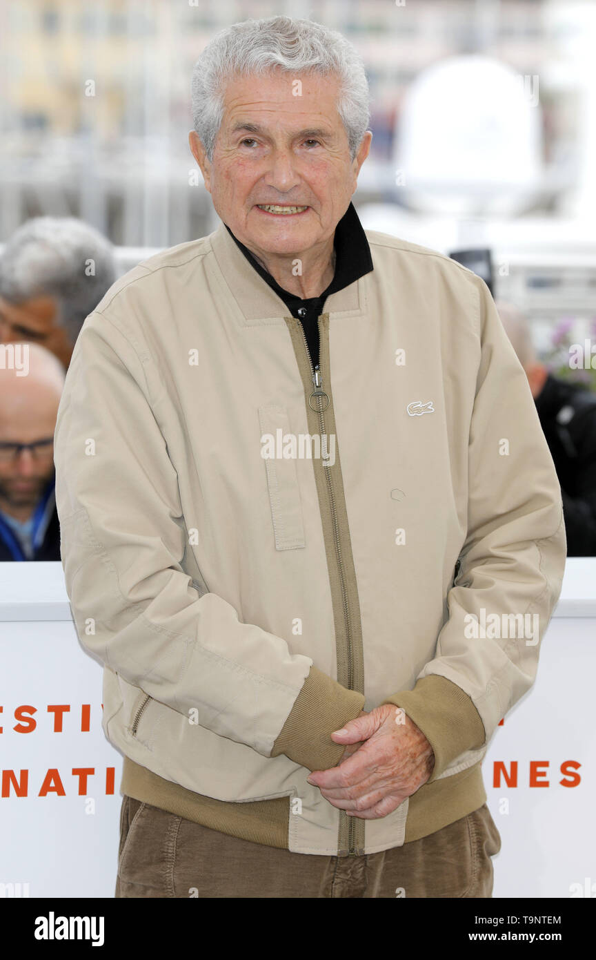 Cannes, Frankreich. 19 mai, 2019. Claude Lelouch au 'Les plus belles années d'une vie/les meilleures années d'une vie' photocall au cours de la 72e édition du Festival de Cannes au Palais des Festivals le 19 mai 2019 à Cannes, France | Verwendung weltweit Crédit : afp/Alamy Live News Banque D'Images