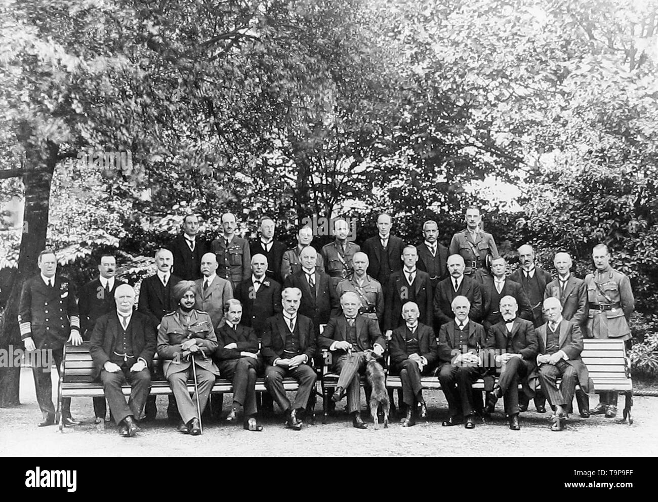 WW1 Le Conseil de guerre impérial Banque D'Images