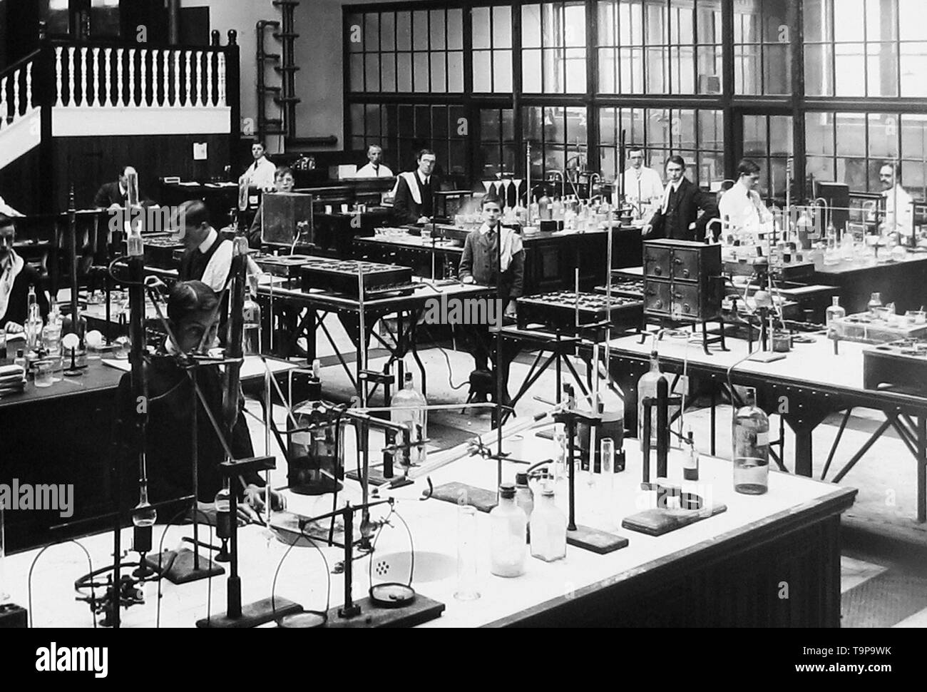 Le laboratoire, Port Sunlight soap factory, Wirral Banque D'Images