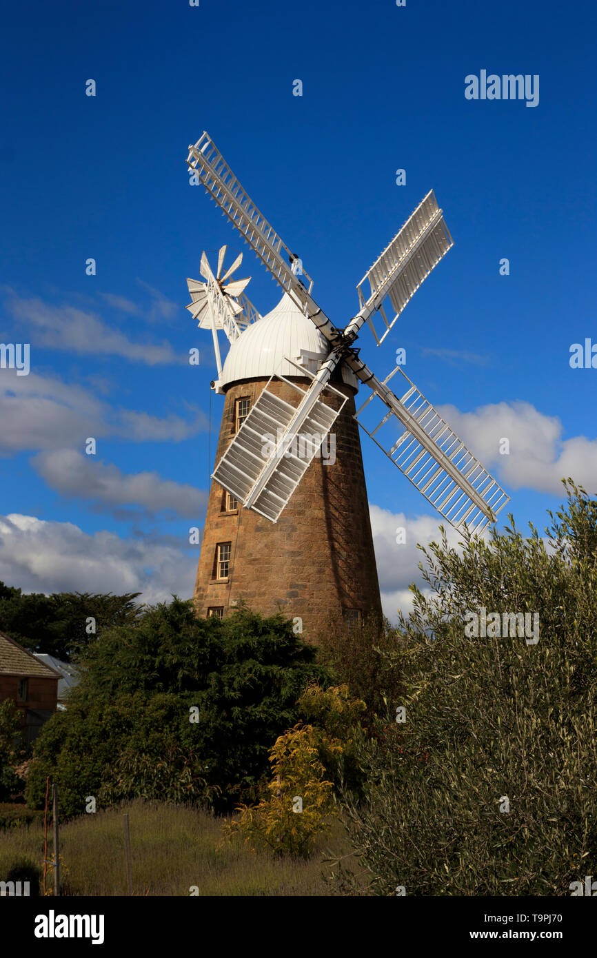 Callington Mill de Oatlands dans les Midlands Tasmanie a été construit en 1837. C'est un époque géorgienne moulin à farine. Banque D'Images