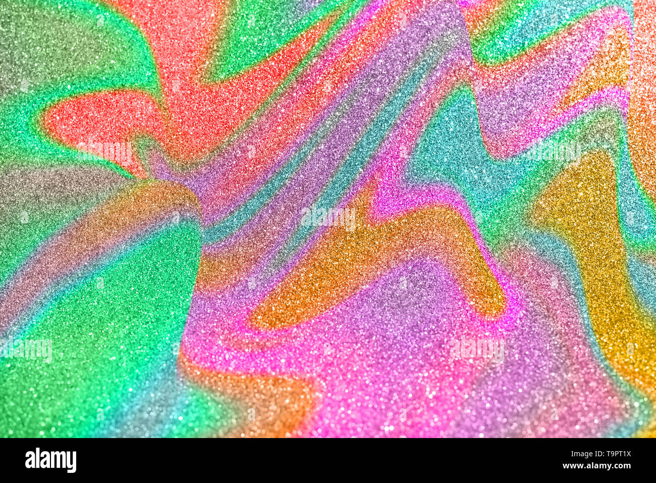 Flou d'arrière-plan de couleur feux scintillants de flou artistique. Arc-en-ciel de lumières. Glitter multicolore. Belle multi-colored background Banque D'Images