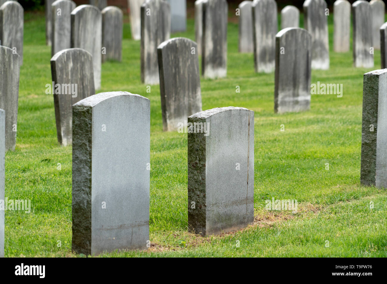 Vieux cimetière usa grave yard des pierres tombales Banque D'Images
