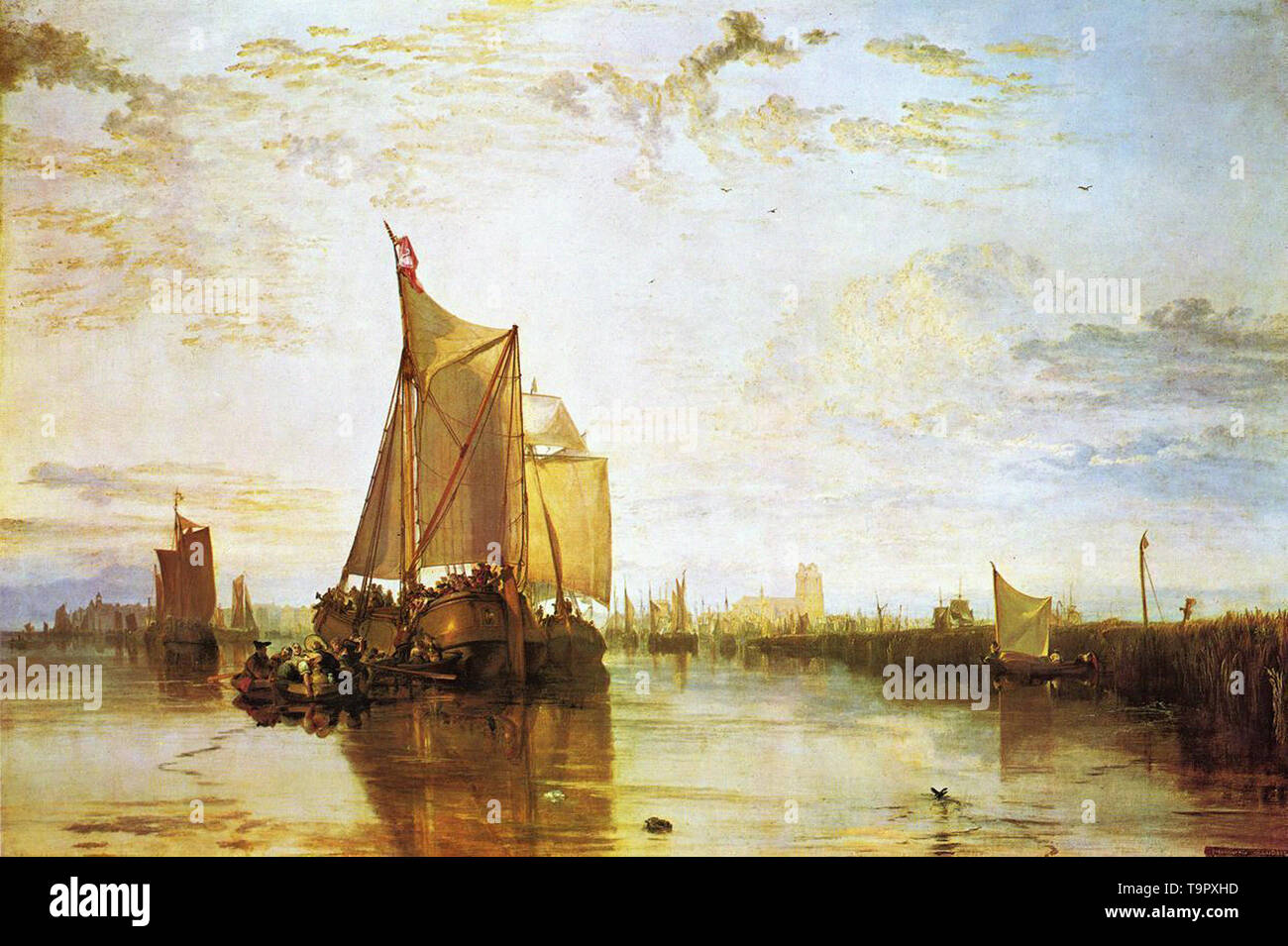 Joseph Mallord William Turner - dort packet boat 1818 Rotterdam bacalmed Banque D'Images